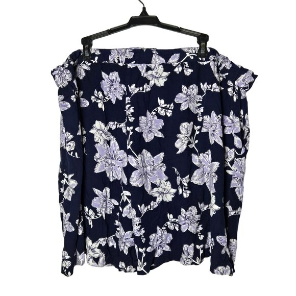 Ellos Womens Floral Print Faux Wrap Pull On Skort Plus Size 28 Summer Boho Curvy - Picture 2 of 10